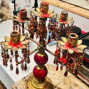 Beautiful candelabra (brothel lighting?)